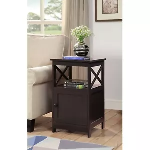 Convenience Concepts Oxford End Table with Cabinet - Picture 1 of 7