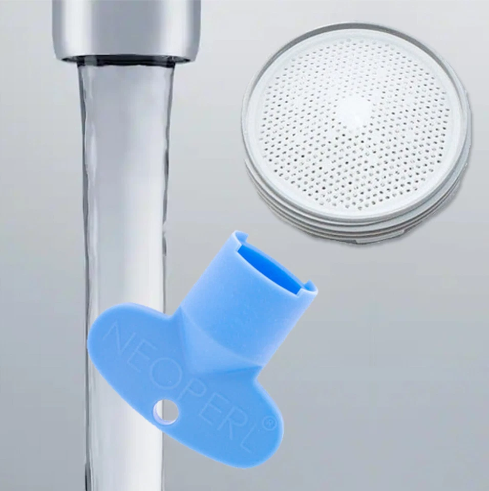 NEOPERL Slim Laminar Perlator Kit Roman Tub Faucet Aerator Clear Stream M18 & M24