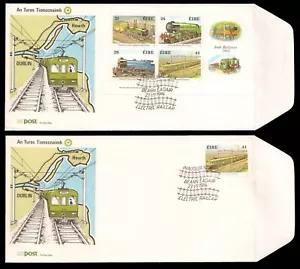 IRELAND EIRE 1984 Sc 581 & 584a BEANN EADAIR Train Railway Cachet FDC Set - Picture 1 of 1