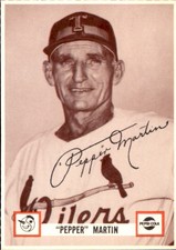 1963 Tulsa Oilers Pepsi 12 Pepper Martin Coach Quinton Oklahoma NM Baseball Card