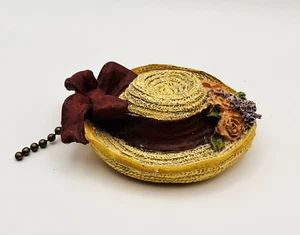 Vintage Victorian Style Hat Table Lamp Switch Decoration 3 inch E1-899 - Picture 1 of 7