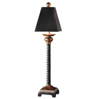 Bellcord English Barley Twisted Style Buffet Table Lamp ~ Uttermost 29007 - Image 1 of 3