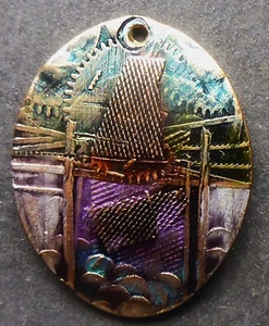 LOVE TOKEN/HOBO PAUL BISHOP "UNIQUE COLORED DESIGN" 1978 USA CENT CAN.SHIP $1.99 - Picture 1 of 2