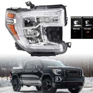 For GMC Sierra 1500 2019-2021 Front LED Headlight Headlamp Right Passenger Side - Picture 1 of 12
