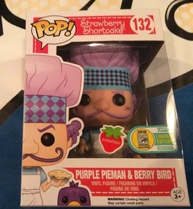 SDCC 2016 EXCLUSIVE FUNKO POP Strawberry Shortcake Purple Pieman & Berry Bird LE - Picture 1 of 1