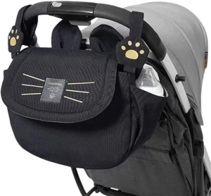 Universal Baby Stroller Organizer with Insulated Cup Holder Shoulder Strap Cute - Picture 1 of 9