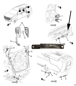 OE Lower Frequency Rear Bumper Antenna Envision Escalade Corvette Suburban Tahoe - Picture 1 of 8