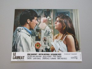 DUSTIN HOFFMAN KATHARINE ROSS ""LE LAUREAT"" (THE GRADUATE) LOBBY CARD LB4