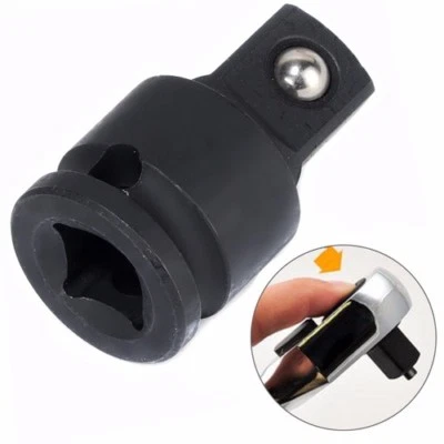 3/8 To 1/2 Inch Drive Socket Reducer Impact Heavy Duty Ratchet Adapter Black KD - Image 1 of 4