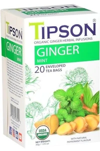 Tipson Bio Ingwer Minze Tee Aufgüsse - Koffeinfrei - Bild 1 von 1