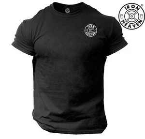 Iron Heaven T-Shirt Tasche Gym Kleidung Bodybuilding Krafttraining Boxen Top - Bild 1 von 18