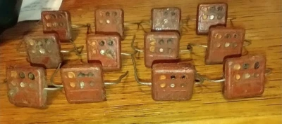 (12) Lote Condensador Solar Mica Domino Vintage Hecho en EE. UU. Foto 1 de 4