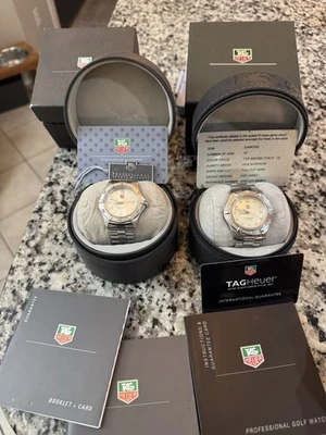 Juego de 2 relojes Tag Heuer (profesional y acuaracer con diamantes) Foto 1 de 4