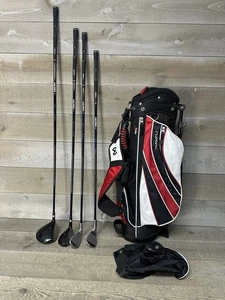 Wilson Ultra Jr Set of 4 Golf Clubs Junior Flex RH Blue w/Bag 56-63" Youth - Picture 1 of 12