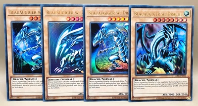 Blauäugiger Weißer Drache Artwork Set Ultra Rare Holo Yugioh Deutsch LCKC-001 - Bild 1 von 4
