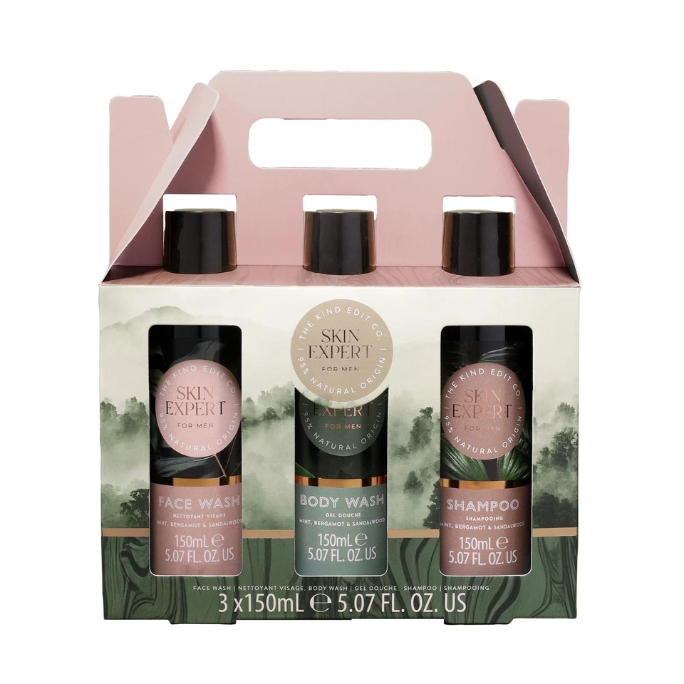 The Kind Edit Co. Skin Expert For Men Shower Gift Set 3PC