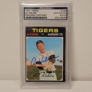 AL Kaline HOF Signed 1971 Topps #180 Detroit Tigers PSA/DNA AUTO - Picture 1 of 11