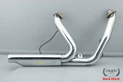 2012 Harley Dyna Switchback Exhaust Header Pipe Assembly CHROME #4114 - Image 1 of 4