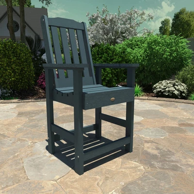 Sillón de comedor exterior Lehigh ecológico con altura de mostrador Foto 1 de 4