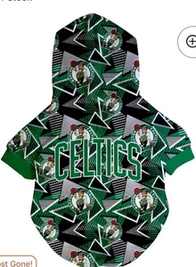 Fresh Pawz Boston Celtics Signature Pet Hoodie 2XL Pug Boston Terrier Frenchie - Picture 1 of 3