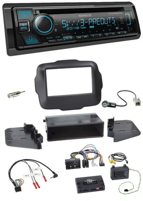 Kenwood Bluetooth USB CD Lenkrad DAB Autoradio für Jeep Renegade ab 2015 - Bild 1 von 4