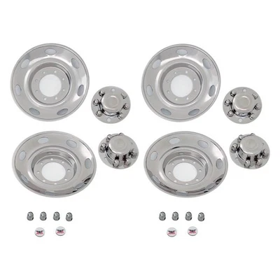 For Ford F-150 17 16" D.O.T. Liner 7 Hand Hole Polished Wheel Simulator Set — 第 1/4 张图片