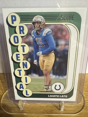 2024 Score - Protential #22 Laiatu Latu (RC) #22!! - Image 1 of 2