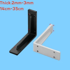 15-35CM Heavy Duty Stainless Steel L Shaped Wall Mounted Shelf Brackets Support - Picture 1 of 39