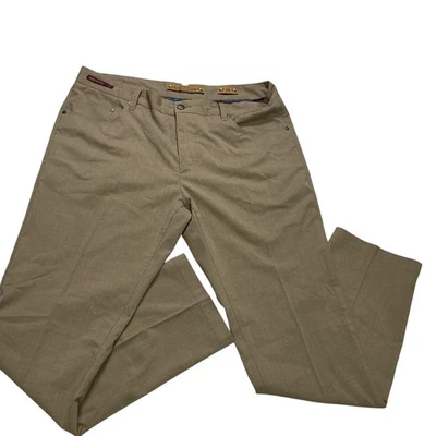 Pantalones Enzo Tovare Para Hombres 34x29 Tostados 100% Algodón Cinco Bolsillos Informales Chino Sarga Foto 1 de 4