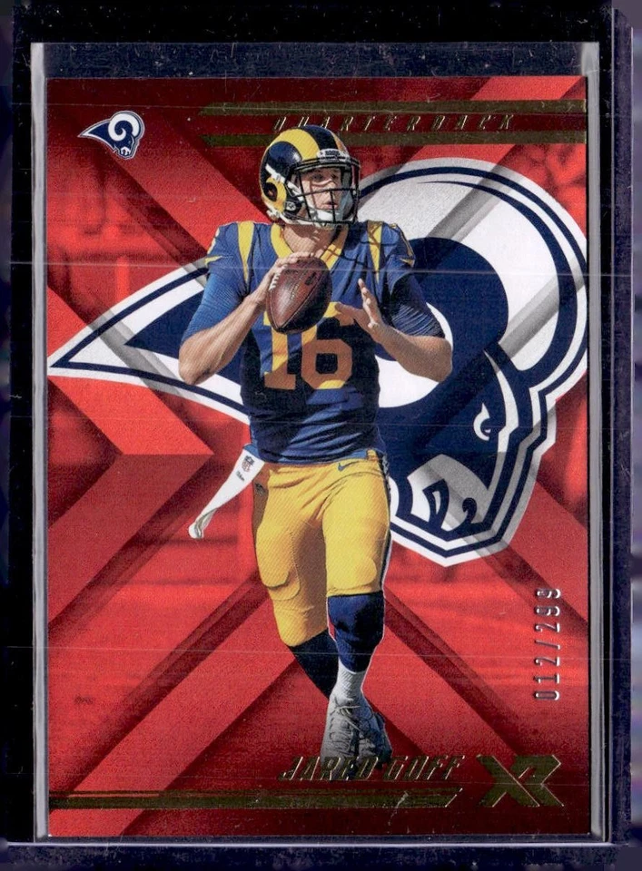 2018 Panini XR #89 Jared Goff Red #/299 - Image 1 of 2