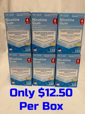 6 коробок оригинальной никотиновой жевательной резинки Rite Aid 110 карат 4 мг 660 штук всего. Polacrilex - Изображение 1 из 4