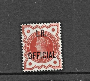 queen victoria stamps half penny orange UNMOUNTED MINT ir official as scan - Picture 1 of 1