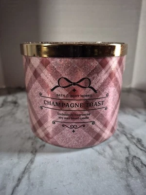 NUEVO Bath & Body Works Champagne Toast 3 Mechas Vela Perfumada 14.5oz  Foto 1 de 4