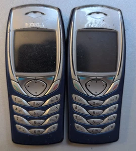 Nokia 6100 Mobile Phone  1.5 in Screen 2 Pack 725 KB Storage Blue - Faulty - Imagen 1 de 2