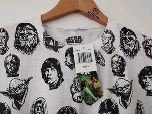 T-shirt nuova con etichette Fifth Sun x Star Wars stampa all over taglia large * NUOVA - Foto 1 di 12