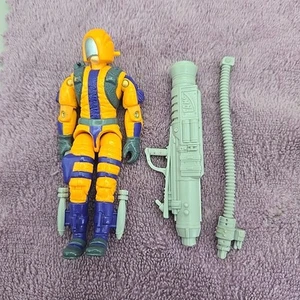 Vintage 1989 Hasbro G.I. Joe Cobra Heat Viper 4" Action Figure W/ Accessories - Picture 1 of 5