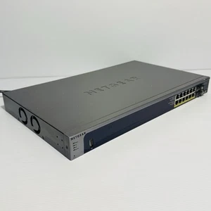 Netgear Prosafe GSM7212P 12-port Gigabit L2+ PoE+ Managed switch Free Postage - Picture 1 of 14