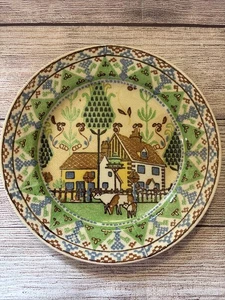 Vtg Royal Doulton England Sampler Pattern Dinner Plate 8.5” - Picture 1 of 10