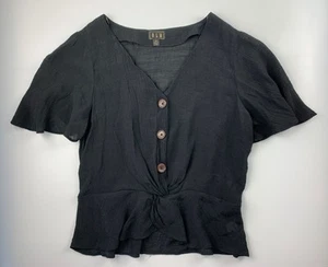 OLM Women's M Black Blouse - Imagen 1 de 3