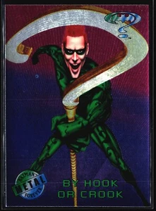 B30s Batman Forever 1995 Dc Comics Fleer Metal #5 Riddler By Hook Or Crook - Picture 1 of 2