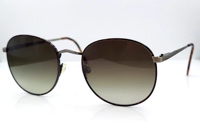 Винтажные солнцезащитные очки Marchon Sierra черепаховые овальные металлические Италия с новыми линзами! - Изображение 1 из 4