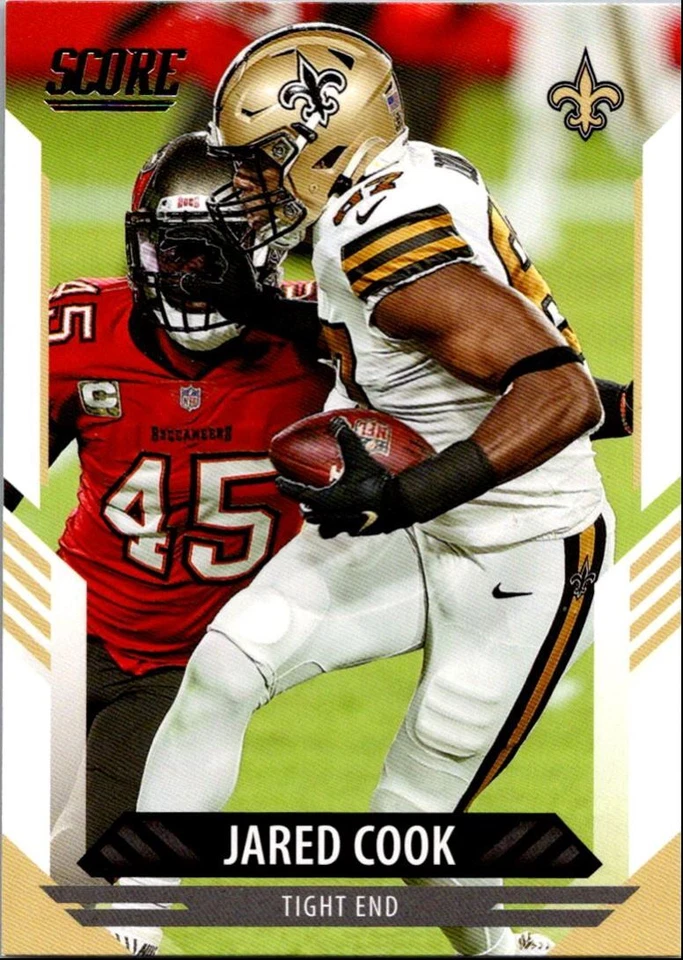 2021 Score Red Jared Cook New Orleans Saints #211 - Image 1 of 2