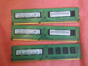 SAMSUNG 2 X 4GB 1RX8 & 1 X 4GB 2RX8 MEMORY RAM - Picture 1 of 5