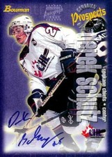 1997 Bowman CHL Auto #127 Derek Schutz