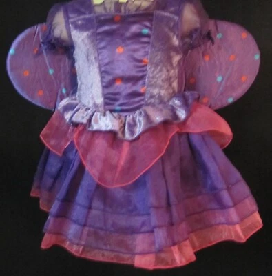 Koala Kids Purple and Pink Butterfly Dress Costume with Wings Size 18 Months - Image 1 of 4