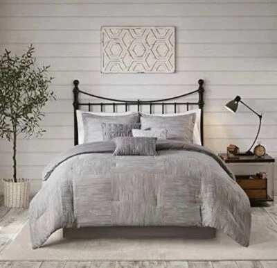 Walter Comforter-Luxe Seersucker Print Design All Season Down Alternative Bed... - Image 1 of 4