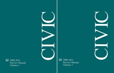 2006 2008 2010 2011 Honda Civic Shop Service Repair Manual Engine Drivetrain OEM - Image 1 of 4