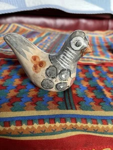 Handbemalter Tonala Mexikanische Volkskunst Keramik Vogel  - Bild 1 von 6
