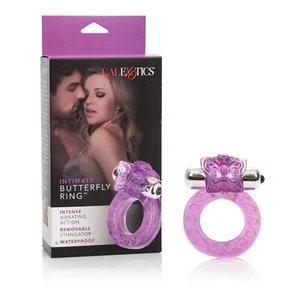 Cal Exotics Intimate Butterfly Ring Purple - Vibrating Penis Enhancer Cock Ring - Picture 1 of 9