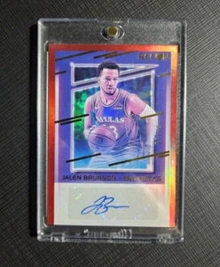 2020-21 Panini Recon Recon Signatures Red 66/69 Jalen Brunson Auto Knicks. - Picture 1 of 4
